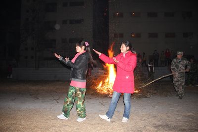 项城中专“燃烧激情 舞动青春”新生篝火晚会