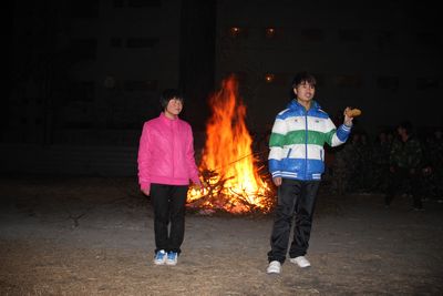 项城中专“燃烧激情 舞动青春”新生篝火晚会